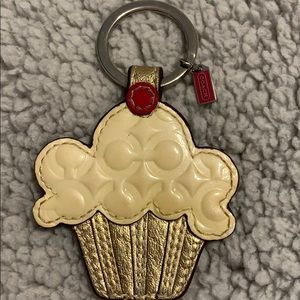 COACH cupcake key ring